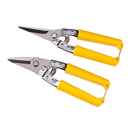 COHEALI Tijeras De Acero Inoxidable Para Chapa Metálica Tijera Mango De Pp Recto Cortador De Mano Para Uso Profesional