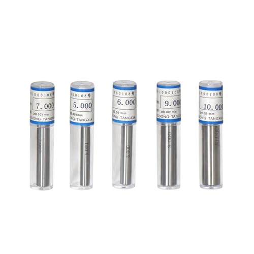 AIRUIXI 10Pcs /lot 1,2,3,4,5,6,7,8,9,10mm Range Precision Pin Gauge,Smooth Plug Gauge Hole Gauge