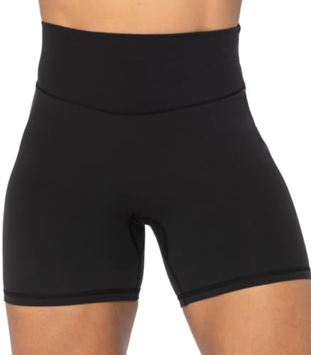 Image of Sunzel No Front Seam High Waist Biker Shorts for Women, Squat Proof Yoga Workout Gym Bike Shorts | 3, 5 Or 8-Inch Inseam, High Waisted, Tummy Control, No Front Seam, Buttery Soft, Compression Fit, Squat Proof