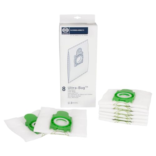 SEBO 8300ER 3.5ltr Ultra Vacuum Bags for E Vacuum Cleaners Box of 8 White