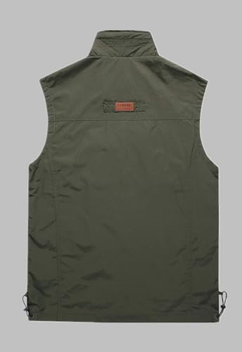 Flygo Mens Casual Lightweight Multi-Pockets Outdoor Work Fishing Travel Photo Vest2