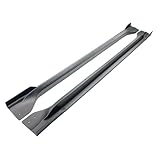 Car Side Skirt Extension Splitter A Pair Compatible with Jeep Grand Cherokee SRT/SRT8/Trackhawk 2012-2021 Plate Lip Bumper Winglet Body Kit(Matte Black Skirt)