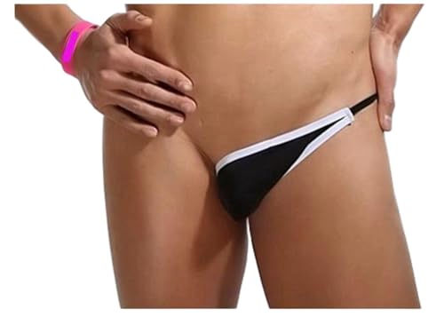 S Forever Men's Underwear Sexy One Side Jockstrap Thongs G-String Jockstrap Briefs Bikini
