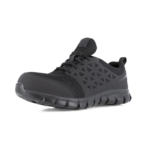 Reebok Work Sublite Cushion Work CT Oxford Men's Oxford, 10 D(M) US, Black-Black