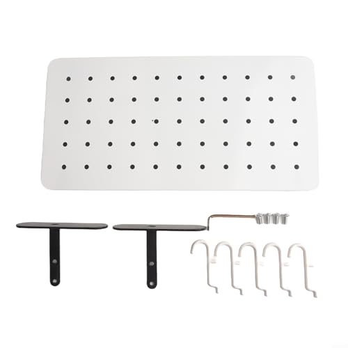 Panneau perforé bureau 36x18 solution montée rangement mural acier - 8