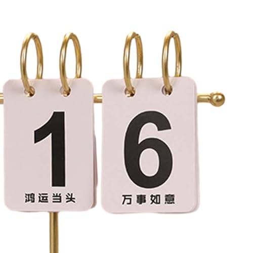 Calendrier perpétuel réutilisable en métal avec affichage de date