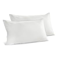 2 Federe Cuscino 50x80 Cm In Cotone Percalle 200 Fili - Certificato Oeko-Tex, Patella 15 Cm - Foto 3