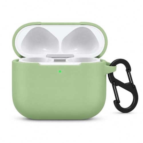 Image of Silicone Case Cover for Apple AirPods 4 (Earbuds Not Included) (Pista Green)
