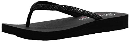 Skechers Women's Meditation Perfect 10 Square Rhinestone Embellished Thong