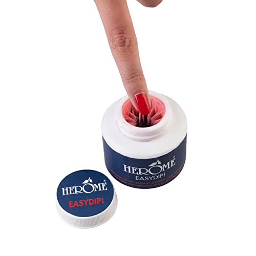 Herome - Quitaesmalte en Esponja Easy Dip | Rellenable, Remover Sin Acetona, Rápido y Eficaz, Bote Quitaesmalte de Uñas Instántaneo, Sin Discos de Algodón - imagen 4