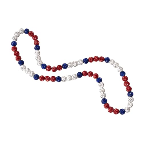 AUSGER Baseball Ice Rhinestone Necklace
