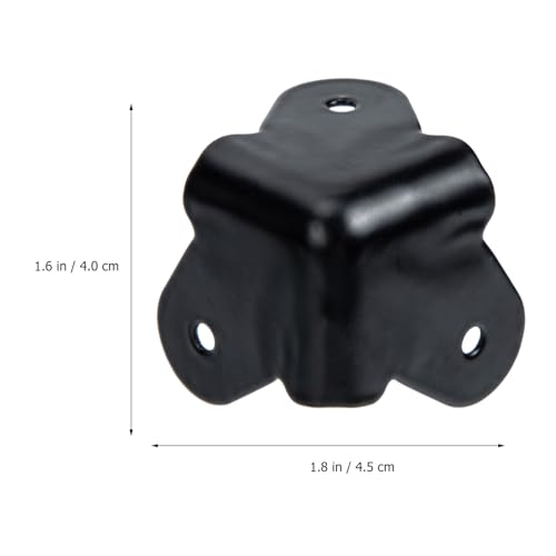 Image of Metal Speaker Corner Protectors 1.77X1.57X1.57In Practical Speaker Cabinet Corner Guards with Screws Anti-Collision Edge Protection for Furniture and DIY Stage Boxes