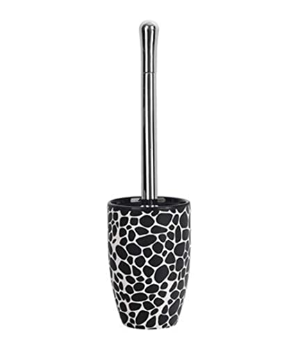 BOGAZY Inodoro Cepillo Escobilla De Inodoro De Doble Uso, Juego De Escobilla De Cerámica De Adoquines Creativos, Escobilla De Inodoro, Forro Plegable, Fácil Limpieza Escobillas BañO(Black)