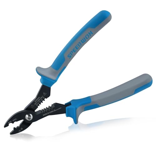 SPEEDWOX 4-in-1 Multi Purpose Electricians Pliers Wire Stripper, Wire Cutter