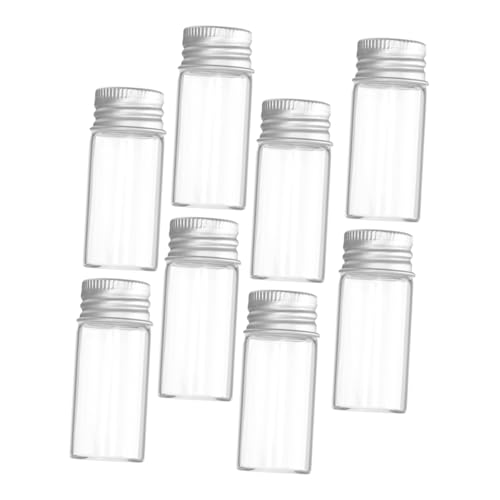 Healeved 10 Stück Glas Probenflakons mit Kappe