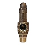 Merrill PRVHDNL100 1' No-Lead Heavy-Duty Brass Pressure Relief Valve, Contractor-Grade, Factory Set to 75 PSI for Cold Water Systems