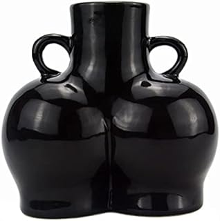 white vase ceramic vase bum vase body vase black vase black ornaments donut large vase tall butt small vases for flowers house decor mini vase decorative living room decorations office farmhouse