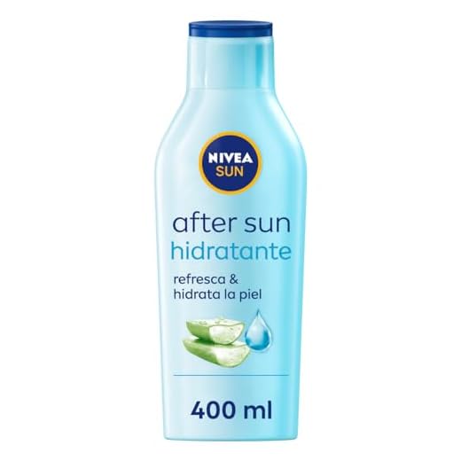 NIVEA SUN After Sun Loción Hidratante (1 x 400 ml), loción calmante para el cuidado de la piel tras la exposición al sol, cuidado solar con aloe vera