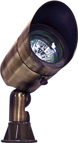 Dabmar LV131-ABZ Cast Brass Spot Light, 20W 12V Mr16, Bronze Finish