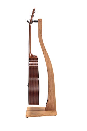 Zither Wooden Guitar Stand - Handcrafted Solid Cherry Wood Floor Stands Best For Acoustic, Electric And Classical Guitars, Made In Usa #TOP1