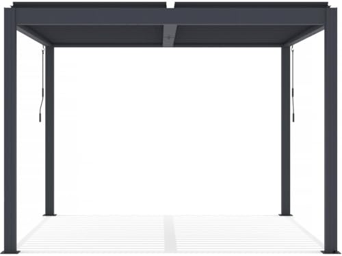 Habitat et Jardin Pérgola bioclimática de Aluminio  - 3 x 3 m - Antracita
