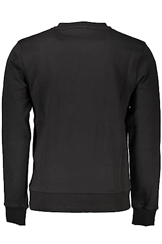 Pull Cavalli Class homme coton noir col rond chic - 2