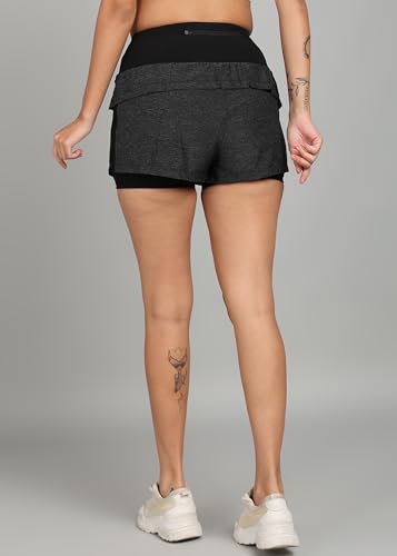 Image of Kobo Women Seamless Solid Tight Fit Running Cycling Gym Shorts (Imported)