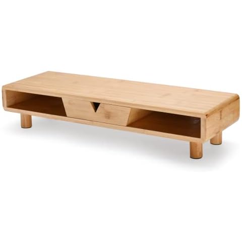 OfficeWorld Range Bambus Monitor Stand Riser Cover