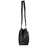 Piel Leather Double Compartment Shoulder Bag, Black, One Size