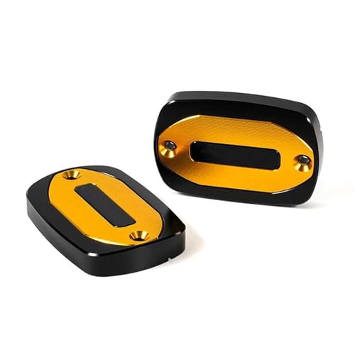 2 tapas de depósito de líquido de frenos delantero en color oro para motos T-MAX 500 y 530
