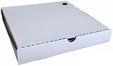 White/Kraft Corrugated Cardboard Pizza Boxes - 330mm - 40mm - 13 inch - CARTON(100) - Takeaway, Food Packaging, Restaurant Supplies - Kent Paper