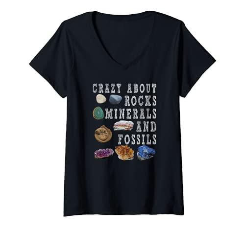 Femme Fou de roches Minéraux Fossiles Enseignant Élève Géologie T-Shirt Cover