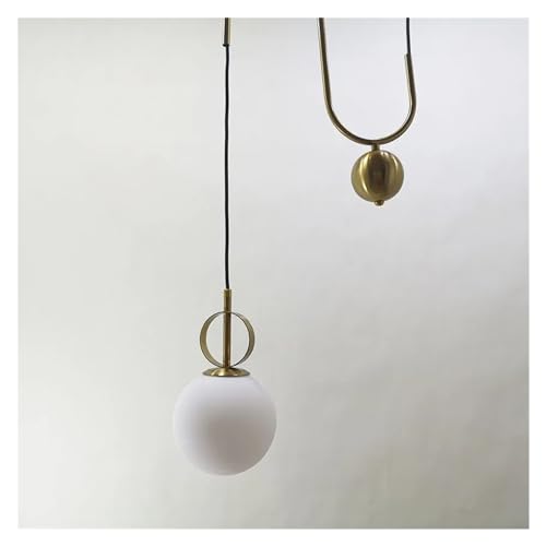 Suspension dorée hauteur réglable pour résoudre le manque de lumière