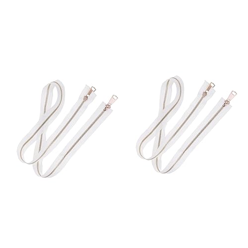 Fermeture éclair de rechange de qualité supérieure en métal double face VILLCASE pour couture