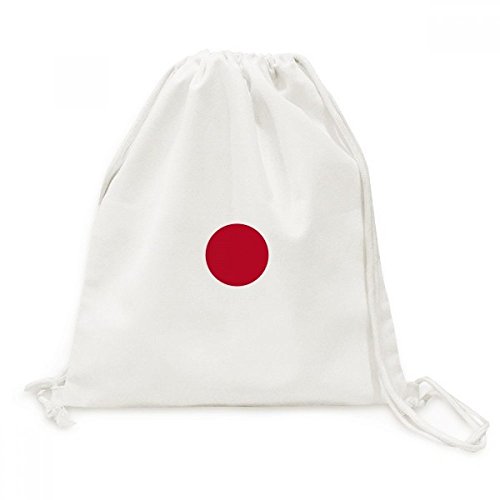 Drapeau national du Japon sac à dos cordon en toile pour voyage Asie DIYthinker
