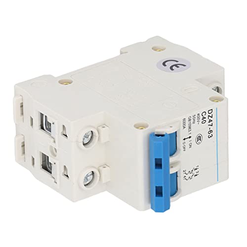 Miniature Circuit Breaker C40 Rail 6000A 400V 40A Electrical Breaker Rail Mounted Electrical Circuit Breaker Rail Mounting Miniature Circuit Breakers