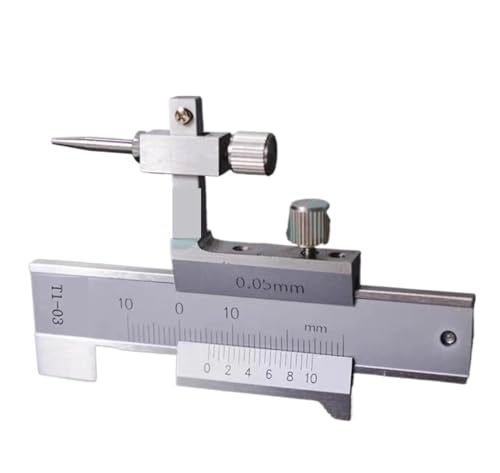 Step Gauge Vernier Caliper 0±10mm x 0.05mm Stainless Steel Gag Gage Vernier Industrial(C1-2008T 2 Point B)