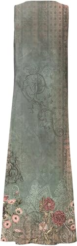 Image of Apvirdy Linen Dress for Women Summer Sleeveless Solid Casual Baggy Flowy Maxi Dresses with Pockets