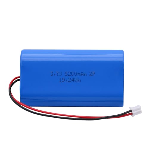 3.7V 5200mAh Wiederaufladbare Batterien Lithium-Ionen-Akku mit PH2.0/2P-Anschluss ，Bitte überprüfen Sie vor dem Kauf die Polarität von Gerät und Stecker
