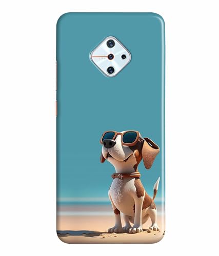 Image of Cute Pet Dog Lover Printed Hard Back Case Cover & Compatible for Vivo S1 Pro (Multicolor) - D1814