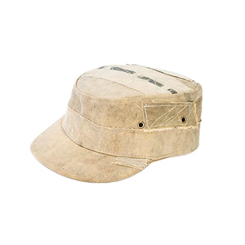 Real Deal Brazil Cuba Libre Recycled Tarp Hat, Extra Extra Large (25 in.) – Handcrafted Outdoor Military-Style Hat with Breathable Vent Grommets, Durable Upcycled Canvas – Made in Brazil