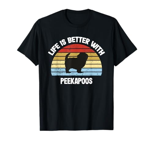 Retro Peekapoo Dog Gift T-Shirt