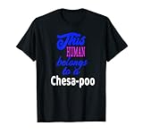 Chesa-poo - Camisa para perro con caniche + Chesapeake Bay Retriever = Camiseta