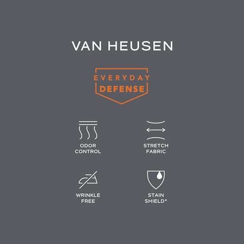 Image of Van Heusen Men's Dress Shirt Fitted Everyday Defense Stretch