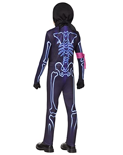 Spirit Halloween Fortnite Kids Light-Up Party Trooper Costume | Officially Licensed | Jumpsuit Outfit | Video Game Cosplay