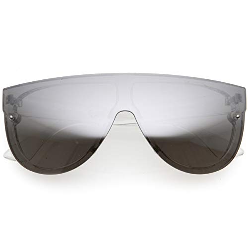 Image of zeroUV 80s Baseball Sunglasses, Mirrored Men Sports Glasses, Women Goggles for Cycling, Wraparound Visor Shield