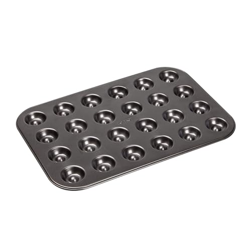 Zenker Stampo per Biscotti da farcire a 24 Impronte, Black Metallic, Modello Creative, Rivestimento Antiaderente (Colore: Nero), quantità: 1 Pezzo