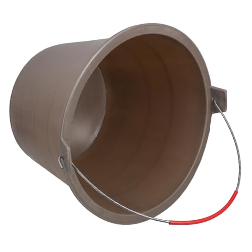 VILLCASE Seau à Béton Vide Plastique Seau à Ciment avec Poignée Portable pour Chantier