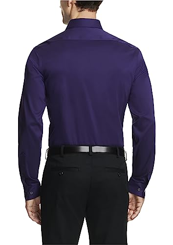 Image of Van Heusen Men's Dress Shirt Slim Fit Ultra Wrinkle Free Flex Collar Stretch