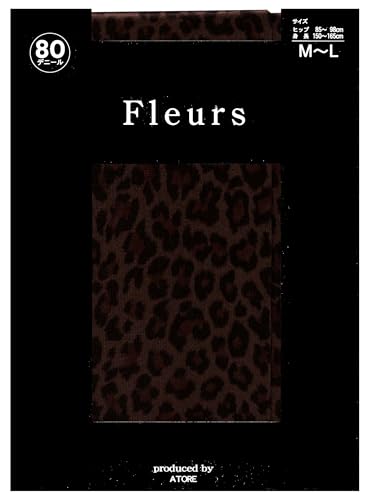 Fleurs(�t���[��) FZ-1517_ �v�����g�^�C�c ���^�C�c �q���E�� ���{�� (M�`L�F80�f�j�[����50�f�j�[��) (JP, �A���t�@�x�b�g, M, L, 80�f�j�[��, �u���E��)